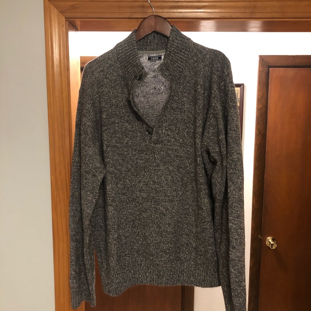 Izod Men’s 3/4 Zip Sweater - XXL